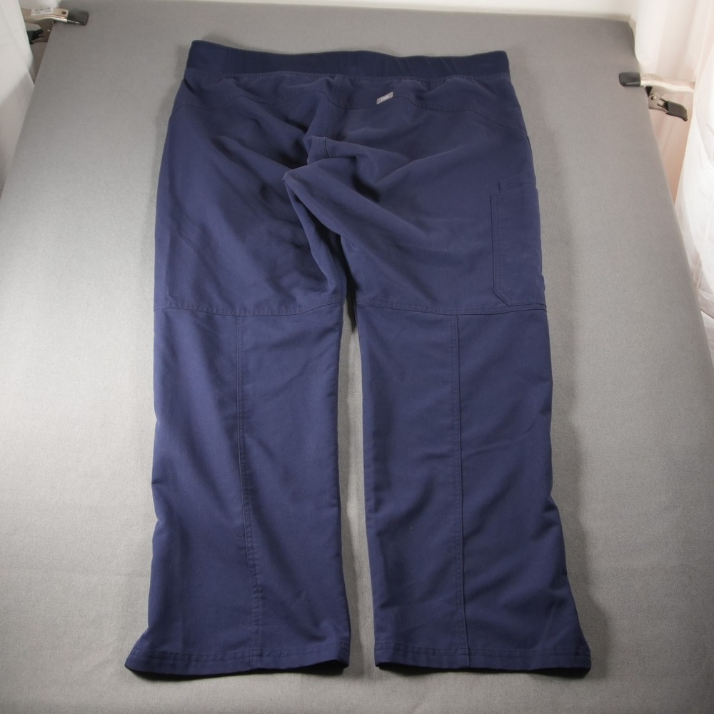 FIGS Kade Cargo Scrub Drawstring Cargo Women Scrub Pants XXL/P Medical Blue - Picture 3 of 13